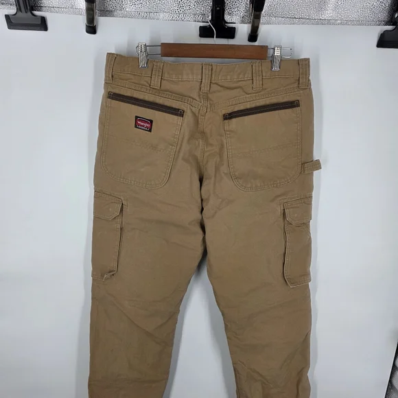 Wrangler RIGGS Workwear Ranger Cargo Pants 34x32 Bark Tan - Picture 10 of 10